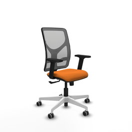 PIQUERAS Y CRESPO Silla de oficina Motilla Naranja y Gris