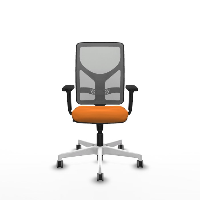 PIQUERAS Y CRESPO Silla de oficina Motilla Naranja y Gris PIQUERAS Y CRESPO Silla de oficina Motilla Naranja y Gris