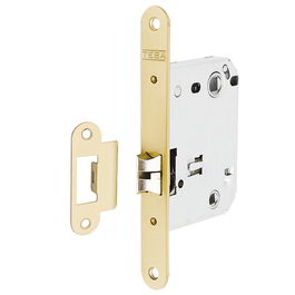 Tesa Picaporte Unificado Silencioso Canto Redondo 134US5RAE Dorado 50/70 mm