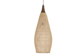 DKD Home Decor Lampara Techo Bambu Marron Claro 37x115x37 cm
