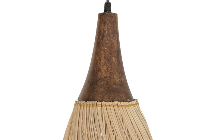 DKD Home Decor Lampara Techo Bambu Marron Claro 37x115x37 cm DKD Home Decor Lampara Techo Bambu Marron Claro 37x115x37 cm