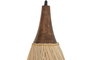 DKD Home Decor Lampara Techo Bambu Marron Claro 37x115x37 cm