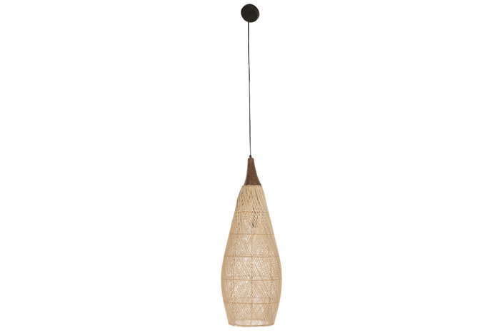 DKD Home Decor Lampara Techo Bambu Marron Claro 37x115x37 cm DKD Home Decor Lampara Techo Bambu Marron Claro 37x115x37 cm