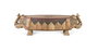 GINER Y COLOMER Banco de Madera de Mango Pintado a Mano Multicolor 40x157x46 cm