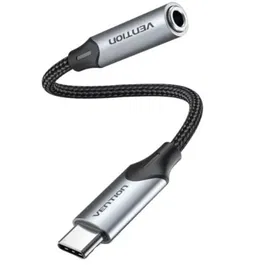 Vention BGMHF Adaptador USB-C Macho a Jack 3.5mm Hembra DAC 5 1m Gris
