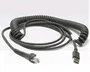 Zebra CBA-U43-S07ZAR Cable USB Blindado de 2,8 m con Conector de Alimentación de 12V