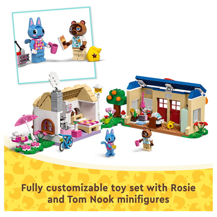 LEGO Animal Crossing Nooks Laden & Sophies Haus 77050 - Juguete de Construcción 535 Piezas, Multicolor para Niños 7+ Años