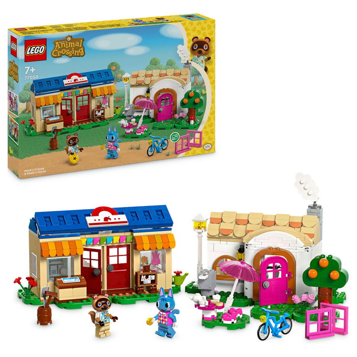 LEGO Animal Crossing Nooks Laden & Sophies Haus 77050 - Juguete de Construcción 535 Piezas, Multicolor para Niños 7+ Años