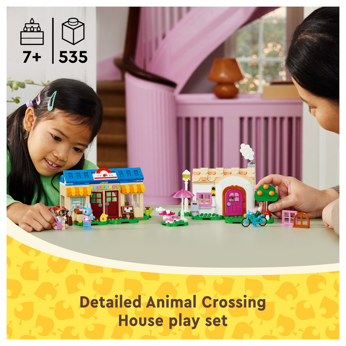 LEGO Animal Crossing Nooks Laden & Sophies Haus 77050 - Juguete de Construcción 535 Piezas, Multicolor para Niños 7+ Años