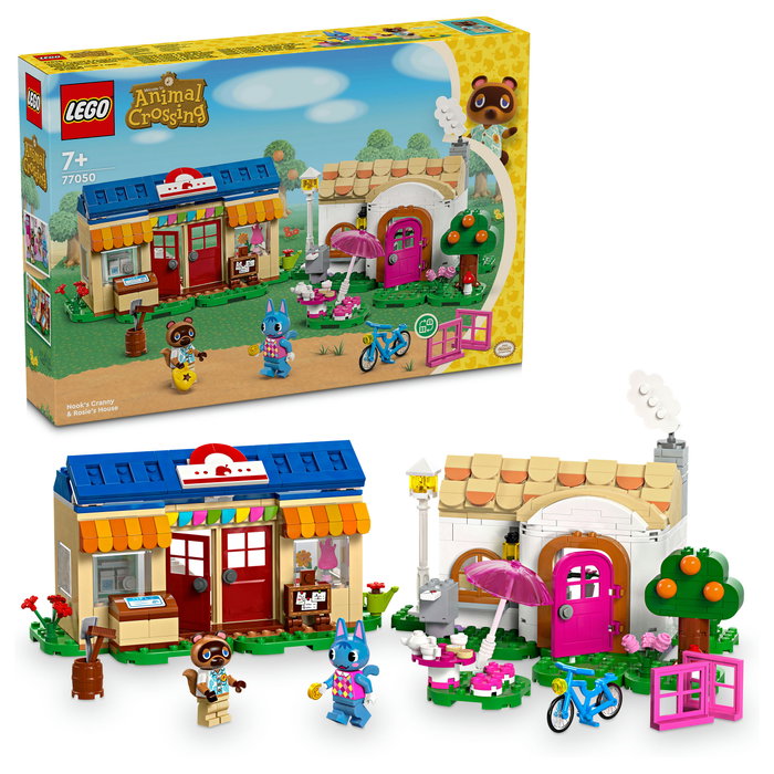 LEGO Animal Crossing Nooks Laden & Sophies Haus 77050 - Juguete de Construcción 535 Piezas, Multicolor para Niños 7+ Años