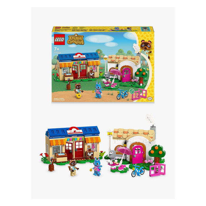 LEGO Animal Crossing Nooks Laden & Sophies Haus 77050 - Juguete de Construcción 535 Piezas, Multicolor para Niños 7+ Años