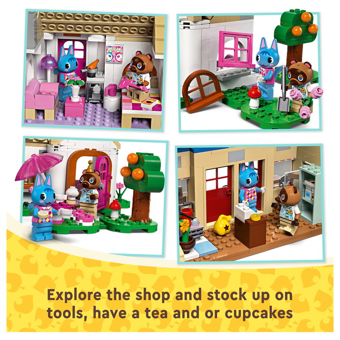 LEGO Animal Crossing Nooks Laden & Sophies Haus 77050 - Juguete de Construcción 535 Piezas, Multicolor para Niños 7+ Años