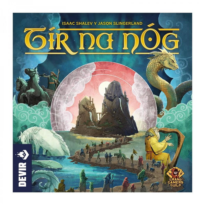 Devir | Túr na Nóg - Juego de Mesa Estratégico Familiar con Temática Celta | Alta Rejugabilidad, 5 Rondas, Construcción de Saga | Cartas Multicolor