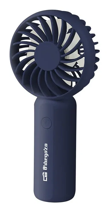 Orbegozo HF 2100 Ventilador de Mano y Nebulizador Personal Portátil Recargable USB-C, 3 Velocidades, Ligero (85g), Color Azul