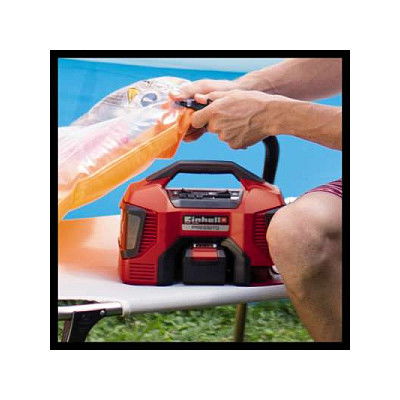 Einhell 4020460 Hybrid-Kompressor, 21 l/min, 11 bar, 90 W, 2,11 kg, Negro/Rojo