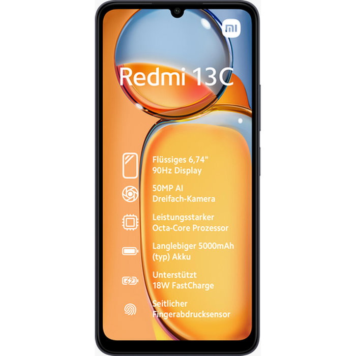 Xiaomi Redmi 13C 128GB 4GB RAM Negro Medianoche