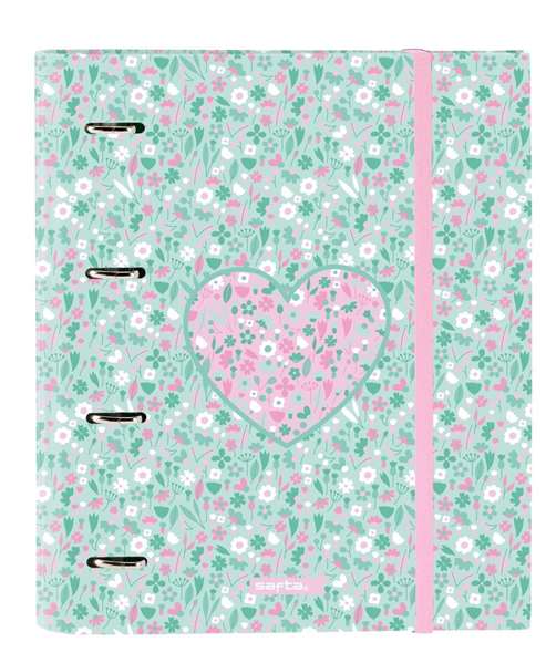 Carpeta de anillas Safta Cuore Menta 27 x 32 x 3.5 cm