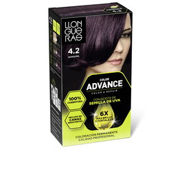 Llongueras COLOR ADVANCE #4,2-borgoña 1 u Tinte Pelo Permanente Rubio Oscuro Ceniza