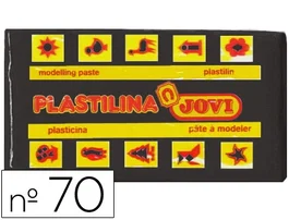 Jovi Plastilina Negro Unidad Pequeño +50g