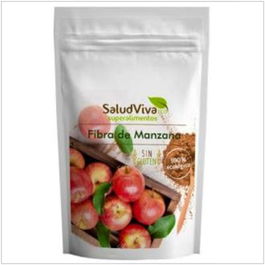 Salud Viva Fibra de Manzana Eco Sg 125gr - Alimento 100% Natural con Alto Contenido de Fibra, Fuente de Fibra Soluble e Insoluble, Sin Gluten
