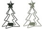 DKD Home Decor Set de 2 Portavelas de Metal Verde Jade y Verde