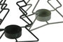 DKD Home Decor Set de 2 Portavelas de Metal Verde Jade y Verde