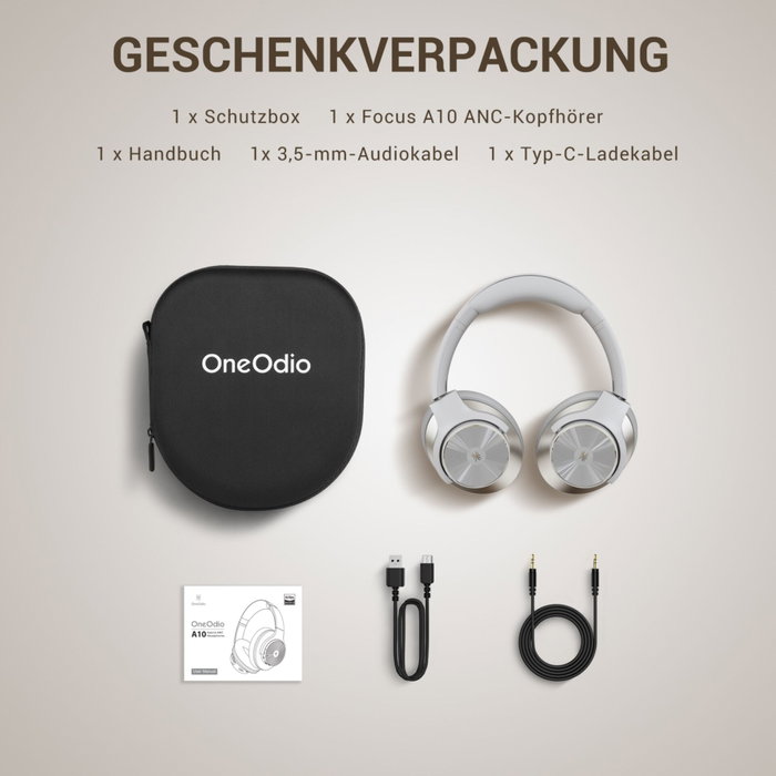 OneOdio Focus A10 Blanco/Plata OneOdio Focus A10 Blanco/Plata
