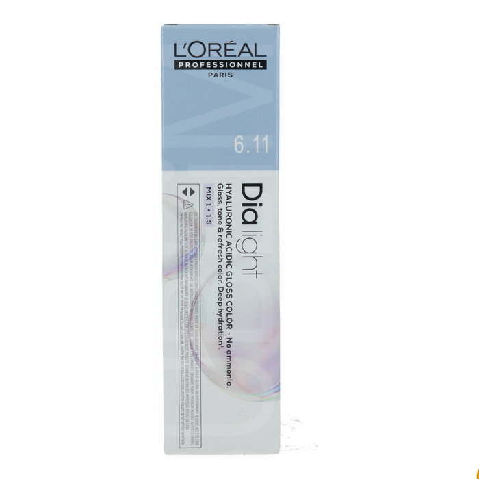 L'Oréal Professionnel Paris Dia Light 6.11 Rubio Oscuro Ceniza Profundo 60 ml L'Oréal Professionnel Paris Dia Light 6.11 Rubio Oscuro Ceniza Profundo 60 ml
