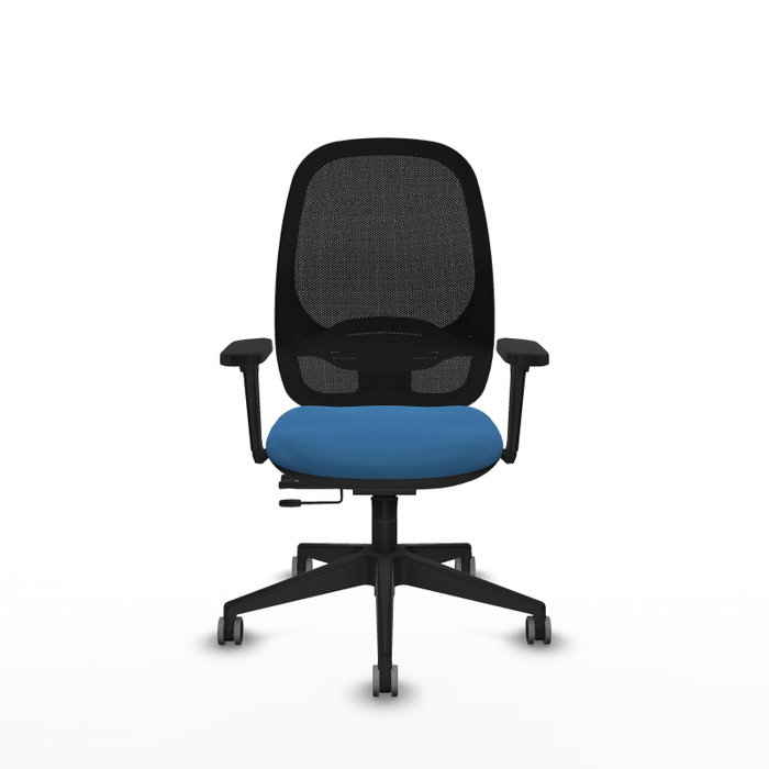 PIQUERAS Y CRESPO Silla de oficina Cilanco Azul claro con Brazos 3D