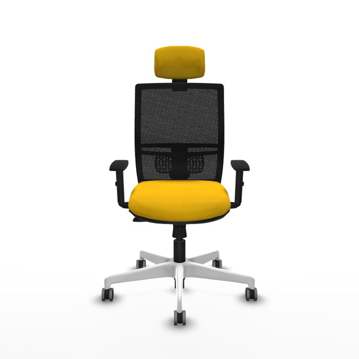 PIQUERAS Y CRESPO Silla de oficina Yunquera con mecanismo Sincro/Traslack Amarillo y Negro PIQUERAS Y CRESPO Silla de oficina Yunquera con mecanismo Sincro/Traslack Amarillo y Negro