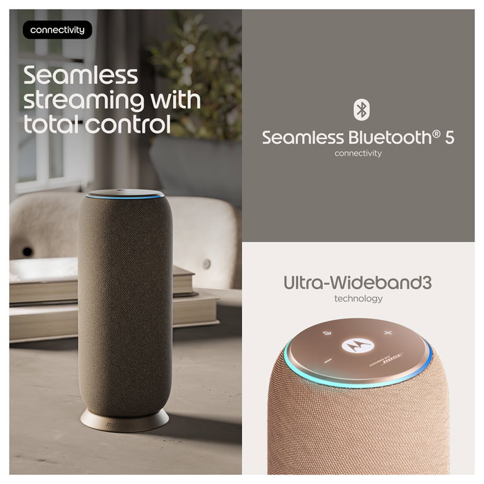 Motorola Moto Sound Flow 30W altavoz portátil Sound by Bose Wi-Fi Bluetooth IP67 taupe Motorola Moto Sound Flow 30W altavoz portátil Sound by Bose Wi-Fi Bluetooth IP67 taupe