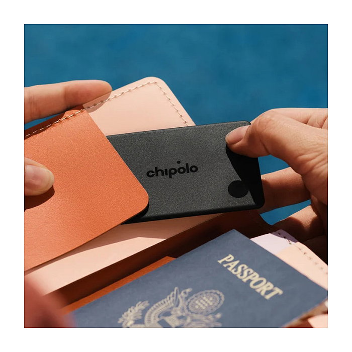 Chipolo CARD Tarjeta inteligente localizadora recargable Charcoal