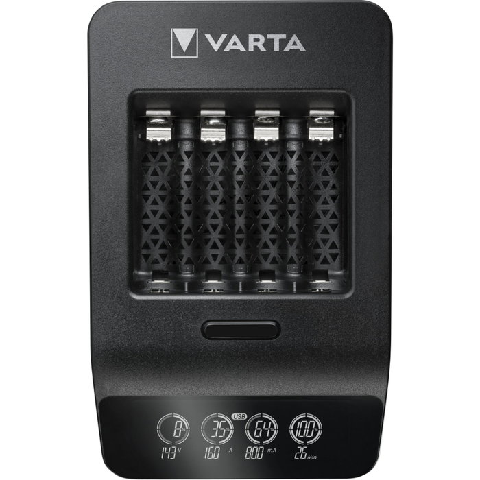 Varta LCD Smart Charger+ con 4 baterías AA 2100 mAh