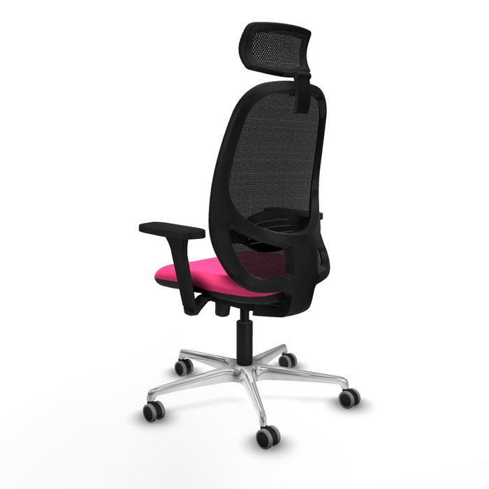PIQUERAS Y CRESPO Silla de oficina Cilanco con mecanismo Sincro/Traslack, Rosa y Negro PIQUERAS Y CRESPO Silla de oficina Cilanco con mecanismo Sincro/Traslack, Rosa y Negro