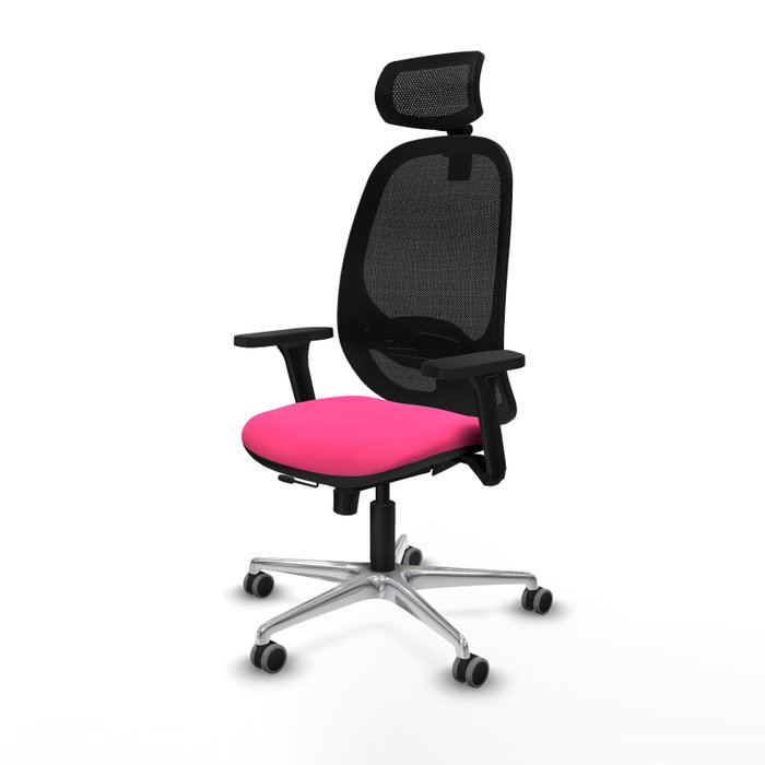 PIQUERAS Y CRESPO Silla de oficina Cilanco con mecanismo Sincro/Traslack, Rosa y Negro PIQUERAS Y CRESPO Silla de oficina Cilanco con mecanismo Sincro/Traslack, Rosa y Negro