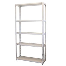 Homelux Kit Estantería Metálico 5 Baldas 170x75x30 Blanco