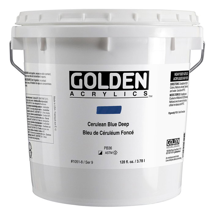 Golden Azul Cerúleo Oscuro Heavy Body Acrílico 3.78 L Golden Azul Cerúleo Oscuro Heavy Body Acrílico 3.78 L