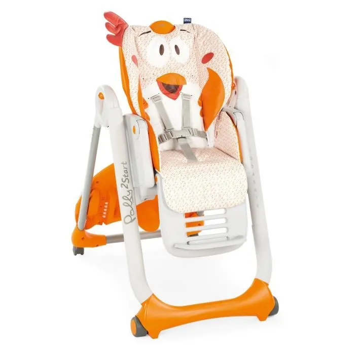 Trona CHICCO Polly 2 Start - 4 ruedas pollo elegante