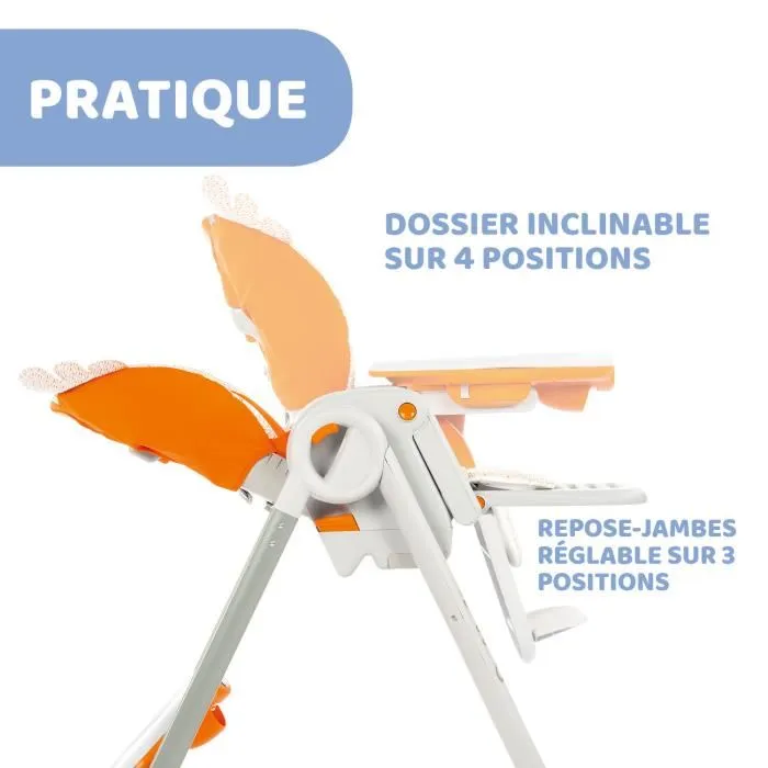 Trona CHICCO Polly 2 Start - 4 ruedas pollo elegante