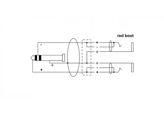 CORDIAL Cable Y jack estéreo macho / 2 jacks mono hembra 30 cm