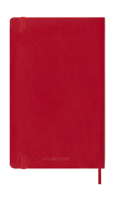 Moleskine DSF218WN3Y26 Agenda Semanal 18 Meses L (13 x 21 cm) 2025-2026 Tapa Blanda Rojo