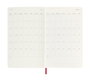 Moleskine DSF218WN3Y26 Agenda Semanal 18 Meses L (13 x 21 cm) 2025-2026 Tapa Blanda Rojo