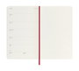 Moleskine DSF218WN3Y26 Agenda Semanal 18 Meses L (13 x 21 cm) 2025-2026 Tapa Blanda Rojo