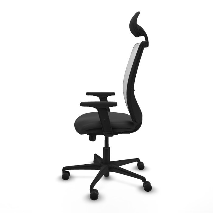 PIQUERAS Y CRESPO Silla de oficina Zulema Sincro/Traslack Gris oscuro y Blanco