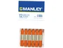 Manley Estuche de 12 Ceras Naranja 60mm