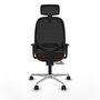 PIQUERAS Y CRESPO Silla de oficina Cilanco Naranja y Negro