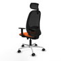 PIQUERAS Y CRESPO Silla de oficina Cilanco Naranja y Negro
