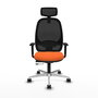 PIQUERAS Y CRESPO Silla de oficina Cilanco Naranja y Negro