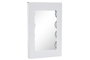 DKD Home Decor Espejo LED Abstracto Neón Blanco 2 x 35 x 22 cm