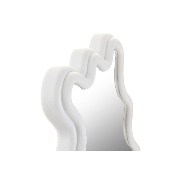 DKD Home Decor Espejo LED Abstracto Neón Blanco 2 x 35 x 22 cm DKD Home Decor Espejo LED Abstracto Neón Blanco 2 x 35 x 22 cm